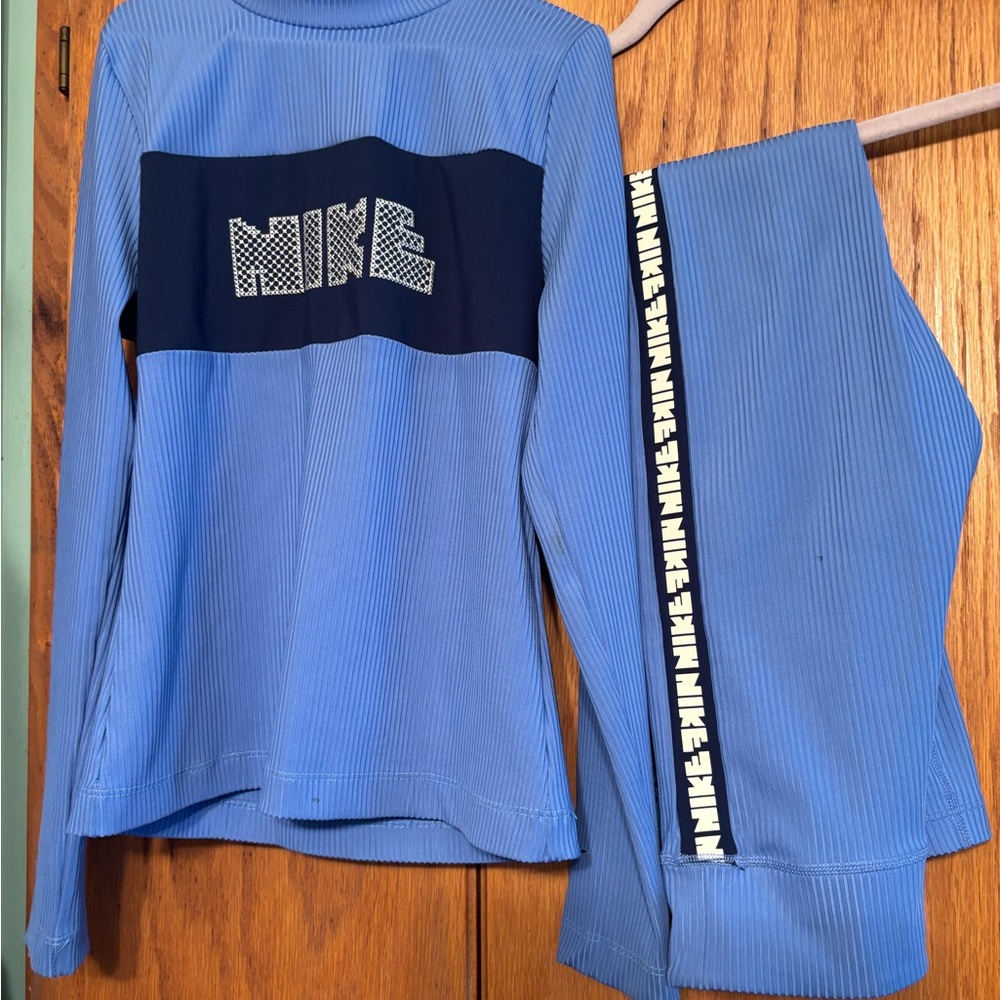 Nike Blue Ribbed Long Sleeve Set. Sold out every where!
